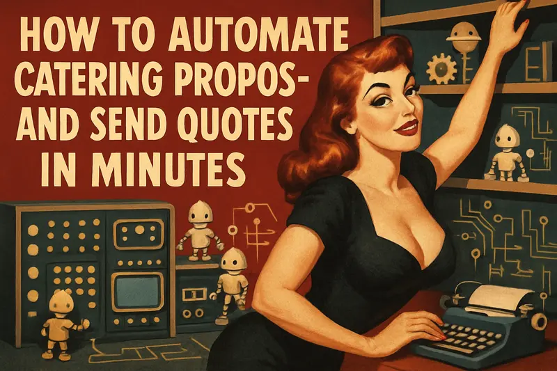 How to Automate Catering Proposals and Send Quotes in Minutes