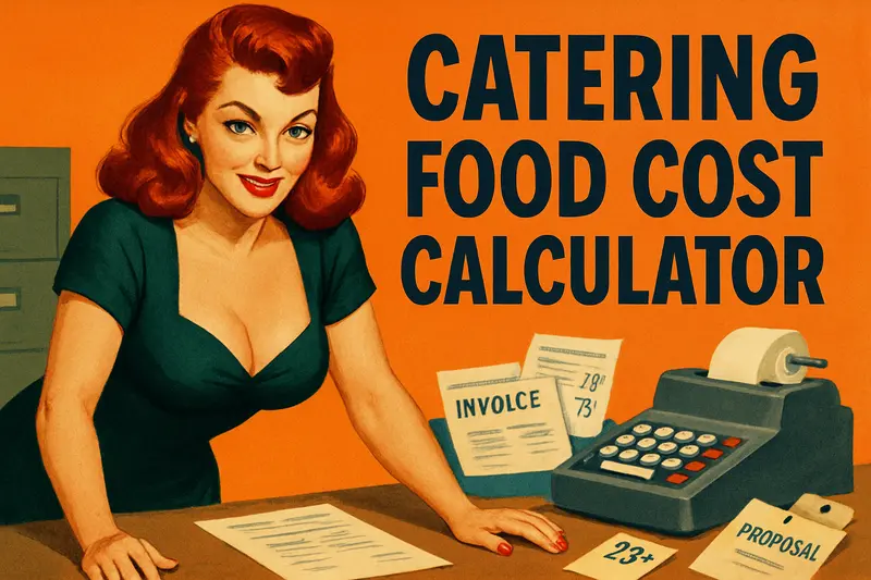 Catering Food Cost Calculator: Hit Your Target Margins Every Time