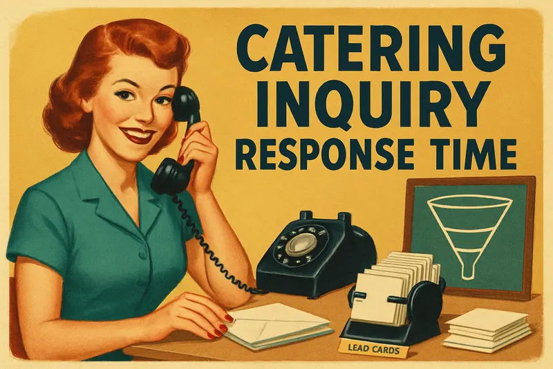 Catering Inquiry Response Time: Why 5 Minutes Beats 5 Hours