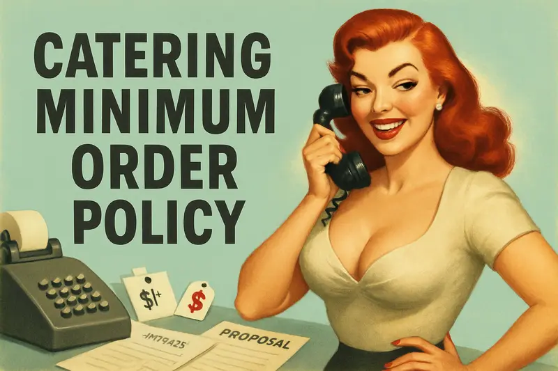 Catering Minimum Order Policy: Set the Right Floor Without Losing Clients