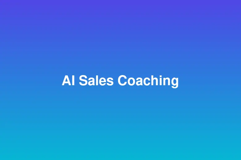 Real-Time AI Sales Coaching: What It Is and Why Your Reps Need It
